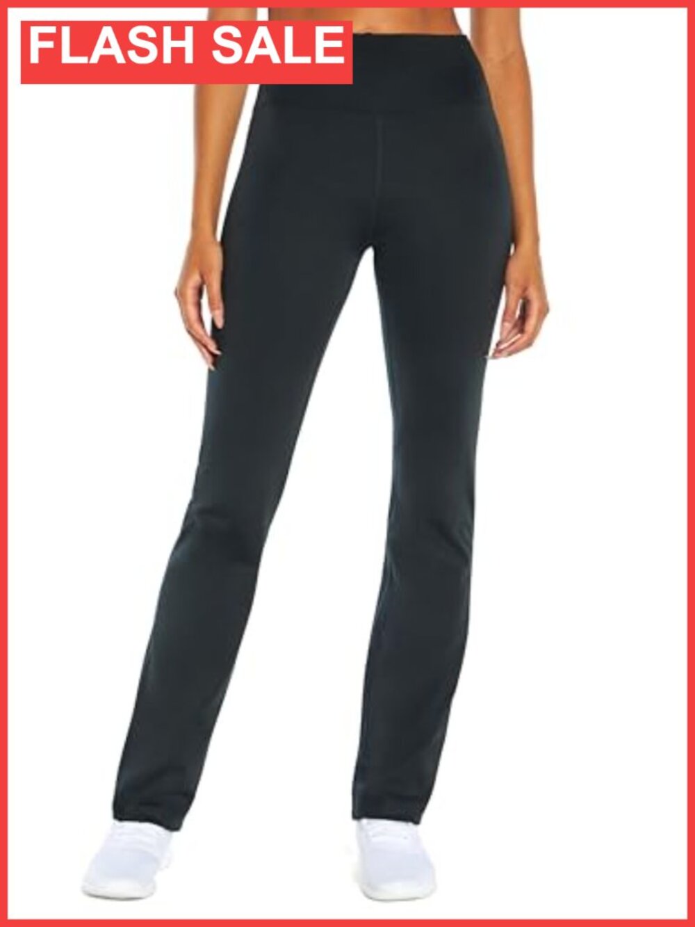 High Rise Bootcut Yoga Pants Polyester Spandex Tummy Control Athletic